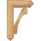 Ekena Millwork Westlake Arts and Crafts Rough Sawn Bracket w/ Offset Brace, Western Red Cedar, 6"W x 16"D x 24"H BKT0604X16X24WTL03RWR - alternate 3